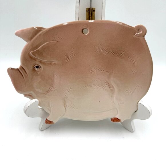1983 Otagiri Pig Hog Trivet Pink wall decor farm house  read - Picture 1 of 14